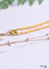 Boho Necklace, Seed Bead Choker, 2 Layers Cross & Shell